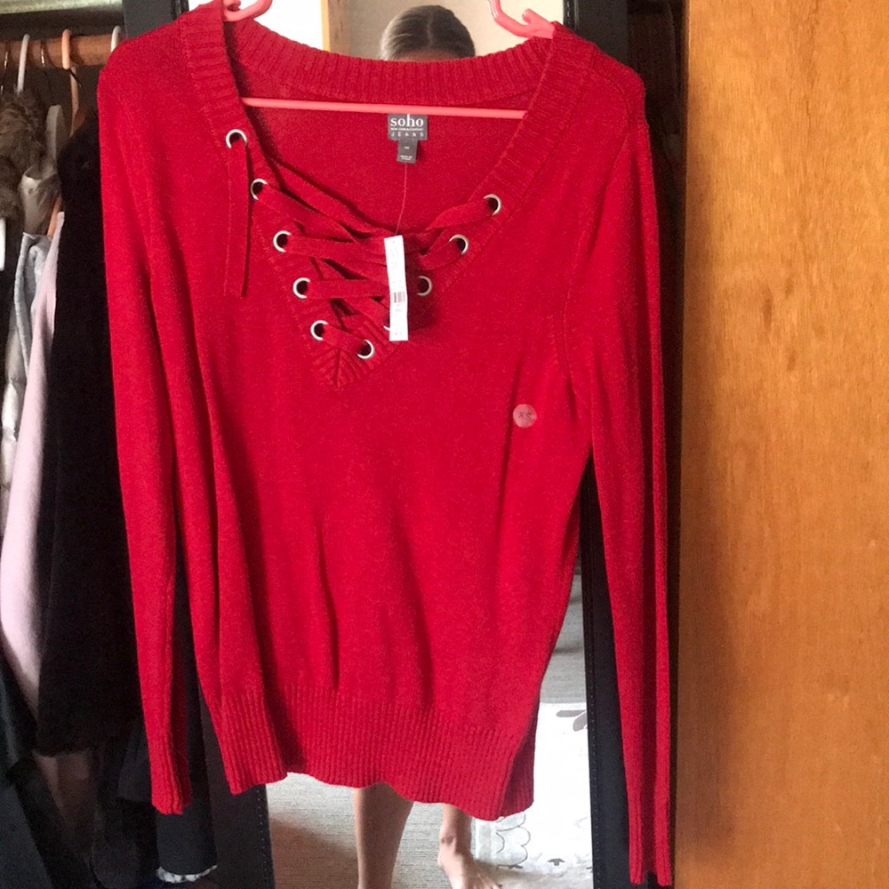 Red sweater